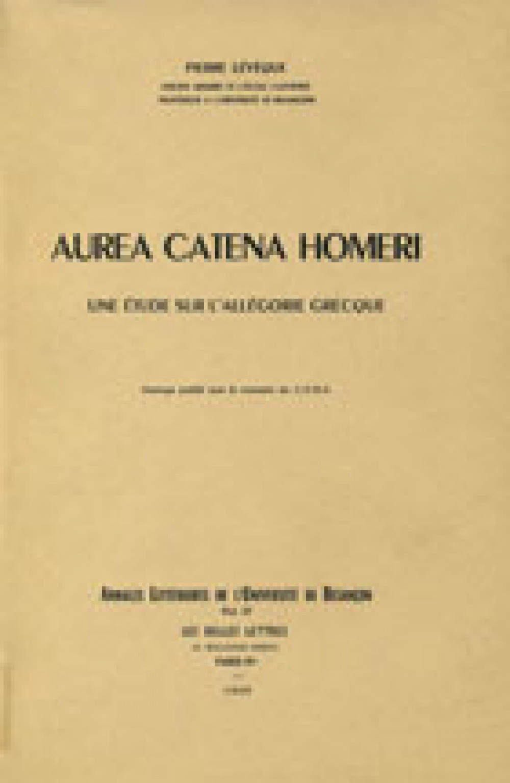 Aurea Catena Homeri