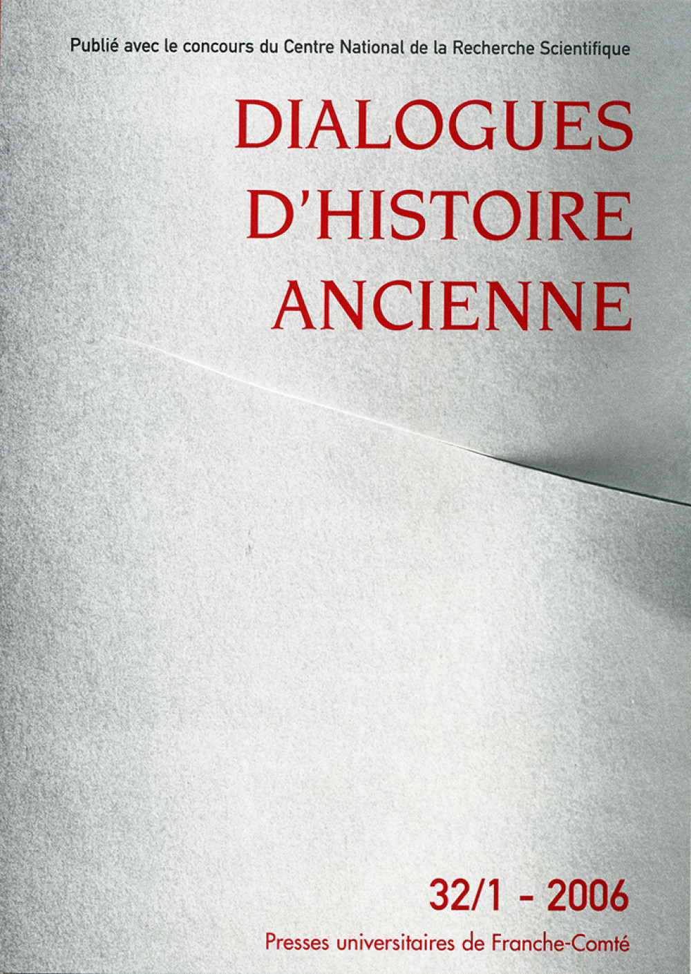 Dialogues d'Histoire Ancienne 32/1