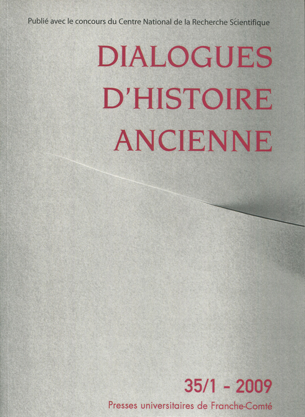 Dialogues d'Histoire Ancienne 35/1