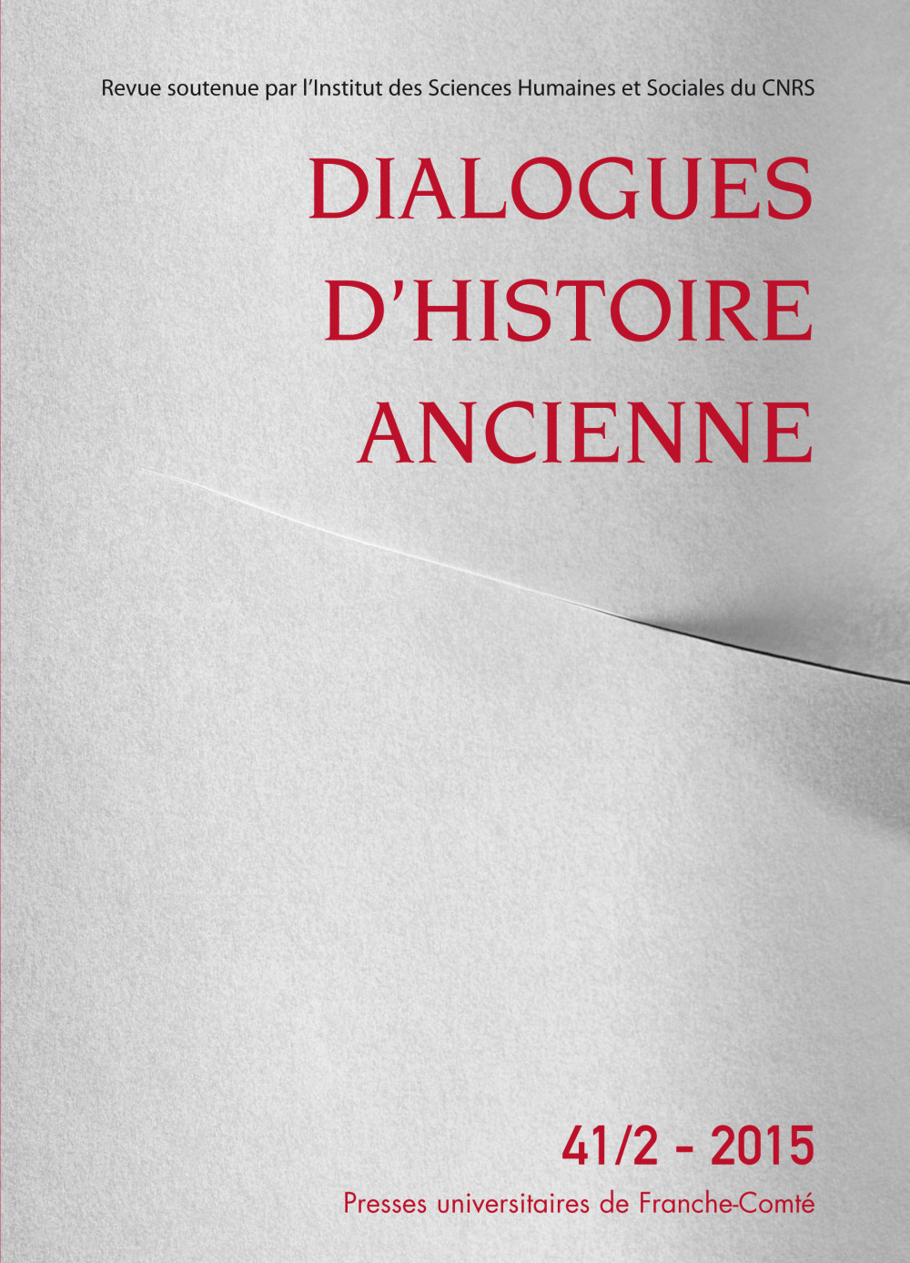 Dialogues d'Histoire Ancienne 41/2