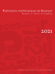 Publications mathématiques de Besançon - Algèbre et Théorie des nombres - numéro 2021