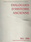 Dialogues d'Histoire Ancienne supplément 3