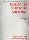 Dialogues d'Histoire Ancienne supplément 16