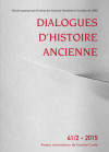 Dialogues d’Histoire Ancienne supplément 15