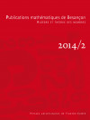 Publications mathématiques de Besançon - Algèbre et théorie des nombres - numéro 2011