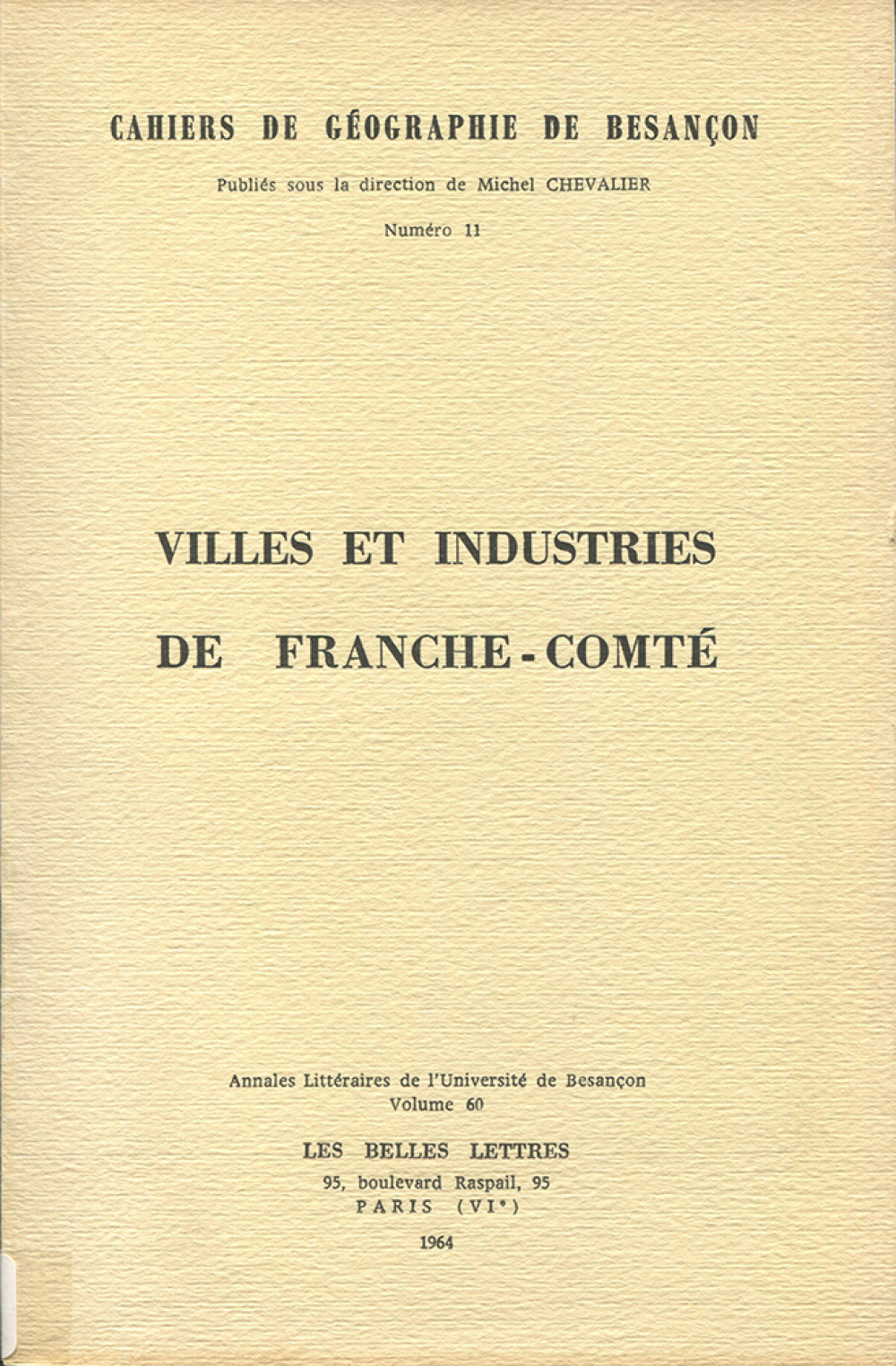 Villes et industries de Franche-Comté