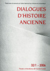Dialogues d'Histoire Ancienne 34/1