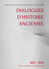 Dialogues d'histoire ancienne 30/1